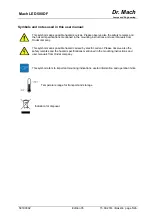 Preview for 5 page of Dr. Mach Mach LED 500DF Operating Instructions Manual