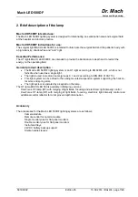 Preview for 7 page of Dr. Mach Mach LED 500DF Operating Instructions Manual