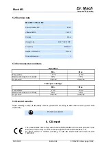 Preview for 18 page of Dr. Mach Mach M2 Series Directions For Use Manual