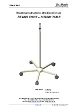 Dr. Mach Stand foot Mounting Instructions preview
