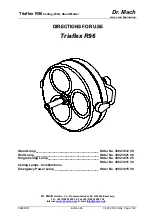 Dr. Mach Triaflex R96 Directions For Use Manual предпросмотр