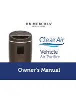 dr. Mercola Clear Air Owner'S Manual preview