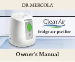 Preview for 1 page of dr. Mercola ClearAir Owner'S Manual