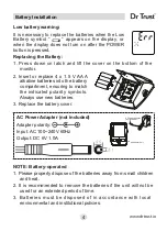 Предварительный просмотр 6 страницы Dr. Trust 120 User Instructions