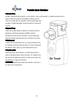 Preview for 1 page of Dr. Trust Micro Mesh Nebulizer Manual