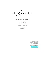 Preview for 1 page of Dr.X Works Statera 15/100 Product Manual