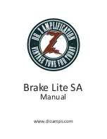 DR. Z Amplification Brake Lite SA Manual предпросмотр