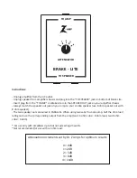 Preview for 4 page of DR. Z Amplification Brake Lite SA Manual