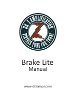 Preview for 1 page of DR. Z Amplification Brake Lite Manual