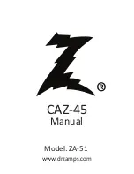 DR. Z Amplification CAZ-45 Series Manual preview