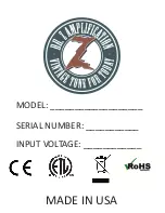 Preview for 5 page of DR. Z Amplification CAZ-45 Series Manual