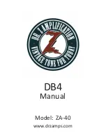 Preview for 1 page of DR. Z Amplification DB4 ZA-40 Instruction Manual