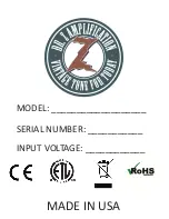 Preview for 5 page of DR. Z Amplification MAZ 18NR Manual