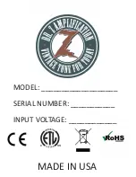 Предварительный просмотр 5 страницы DR. Z Amplification Remedy ZA-27 Manual