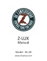 DR. Z Amplification Z-LUX ZA-38 Manual preview