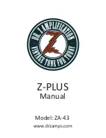 DR. Z Amplification Z-PLUS ZA-43 User Manual preview