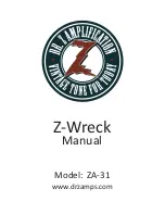 Preview for 1 page of DR. Z Amplification Z-Wreck ZA-31 Manual