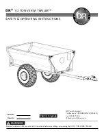 DR 1/2 TON VERSA TRAILER Safety & Operating Instructions Manual preview