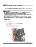 Preview for 21 page of DR 10 HP CHIPPER Safety & Operating Instructions Manual