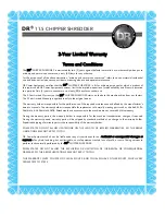 Preview for 35 page of DR 11.5 Chipper Shredder Safety & Operating Instructions Manual