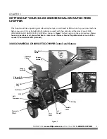 Предварительный просмотр 17 страницы DR 30.00 COMMERCIAL  RAPID-FEED CHIPPER Safety & Operating Instructions Manual