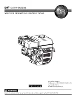 DR 5.8 HP Safety & Operating Instructions Manual preview