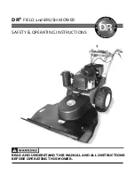 DR Brush Safety & Operating Instructions Manual preview