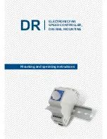 DR DRY-1-15-AT Mounting And Operating Instructions preview