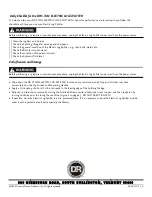 Preview for 20 page of DR PILOT 5TE Safety & Operating Instructions Manual