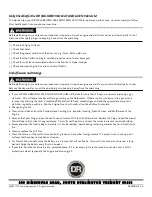 Preview for 36 page of DR PILOT XT Safety & Operating Instructions Manual