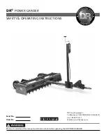 DR Power Grader Safety & Operating Instructions Manual preview