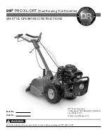 DR PRO XL-DRT Safety & Operating Instructions Manual preview