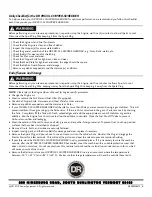 Preview for 40 page of DR PRO-XL Safety & Operating Instructions Manual