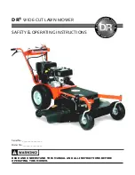 Preview for 1 page of DR WIDE-CUT LAWN MOWER Safety & Operating Instructions Manual