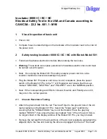 Preview for 1 page of Dräger Medical 8000 IC Calibration & Testing