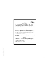 Предварительный просмотр 3 страницы Dräger 84 13 050 Operating Instructions Manual