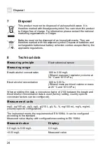 Предварительный просмотр 24 страницы Dräger Alcotest 4000 Instructions For Use Manual