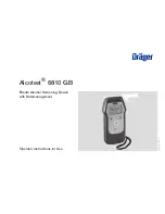 Dräger Alcotest 6810 GB Operator'S Instruction Manual предпросмотр