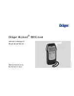 Dräger Alcotest 6810 med Instructions For Use Manual предпросмотр