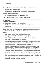 Preview for 14 page of Dräger Alcotest 7000 med Instructions For Use Manual