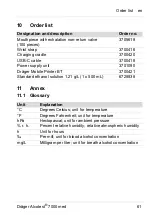 Preview for 61 page of Dräger Alcotest 7000 med Instructions For Use Manual