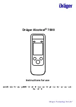 Dräger Alcotest 7000 Instructions For Use Manual preview