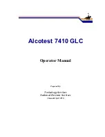 Dräger Alcotest 7410 GLC Operator'S Manual preview