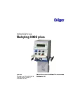 Preview for 1 page of Dräger Babylog 8000 plus Instructions For Use Manual