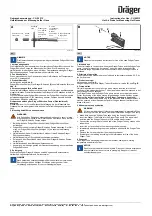 Предварительный просмотр 1 страницы Dräger CH 00213 Instructions For Use