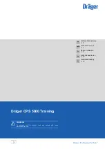 Dräger CPS 5900 Training Instructions For Use Manual preview