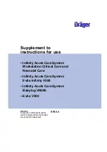 Предварительный просмотр 1 страницы Dräger Evita V300 Supplement To Instructions For Use