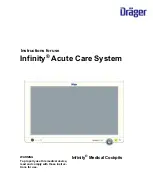 Dräger Infinity Acute Care System Instructions For Use Manual предпросмотр