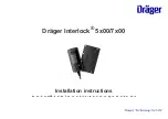 Dräger Interlock 5x00 Installation Instructions Manual предпросмотр