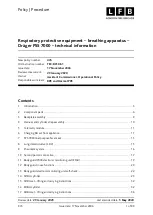 Preview for 1 page of Dräger LFB PSS 7000 Technical Information